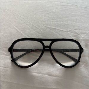 Black Aviator Blue Light Glasses